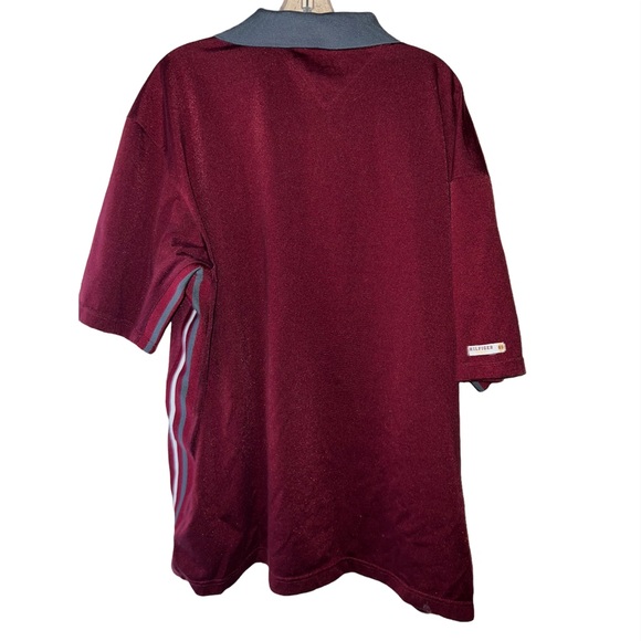 Vintage Tommy Hilfiger Tshirt Half Zipper Small Logo Hilfiger Athletics 💫 - Picture 4 of 5